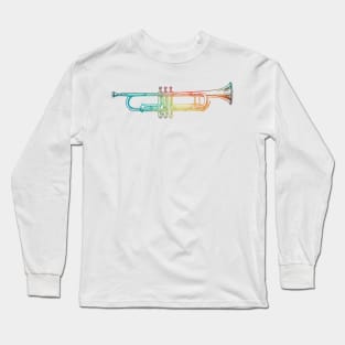 Rainbow cornet horizontal Long Sleeve T-Shirt